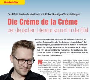 Die Créme de la Créme der deutschen Literatur kommt in die Eifel