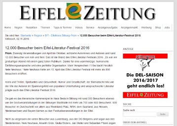 12.000 Besucher beim Eifel-Literatur-Festival 2016