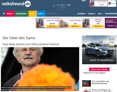 Der Vater des Sams - Paul Maar kommt zum Eifel-Literatur-Festival