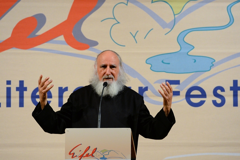 Pater Anselm Grün am 21. April 2016 in Prüm