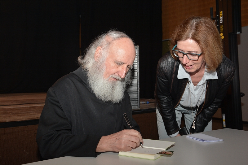 Pater Anselm Grün am 21. April 2016 in Prüm