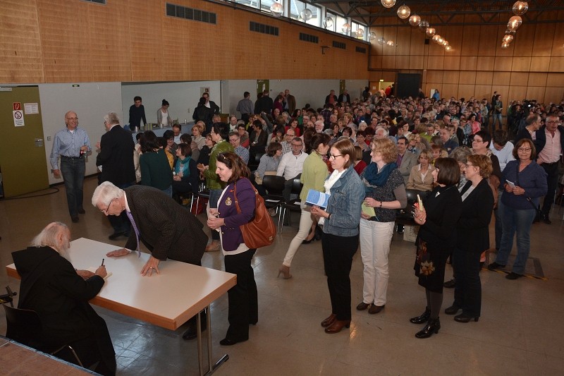 Pater Anselm Grün am 21. April 2016 in Prüm