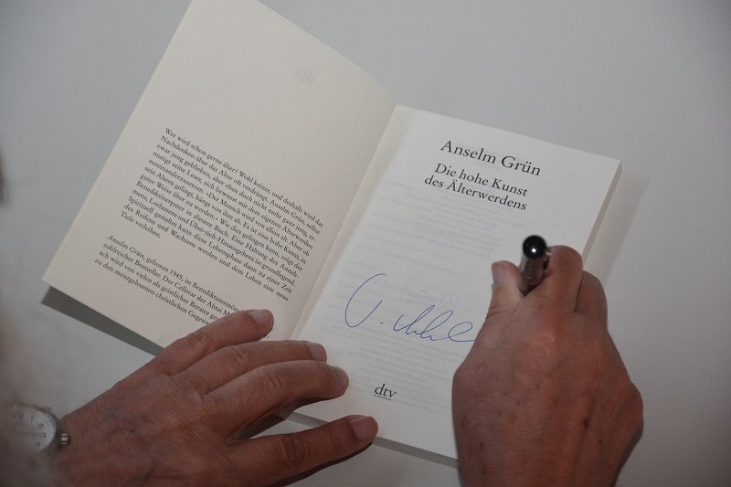 Pater Anselm Grün am 21. April 2016 in Prüm