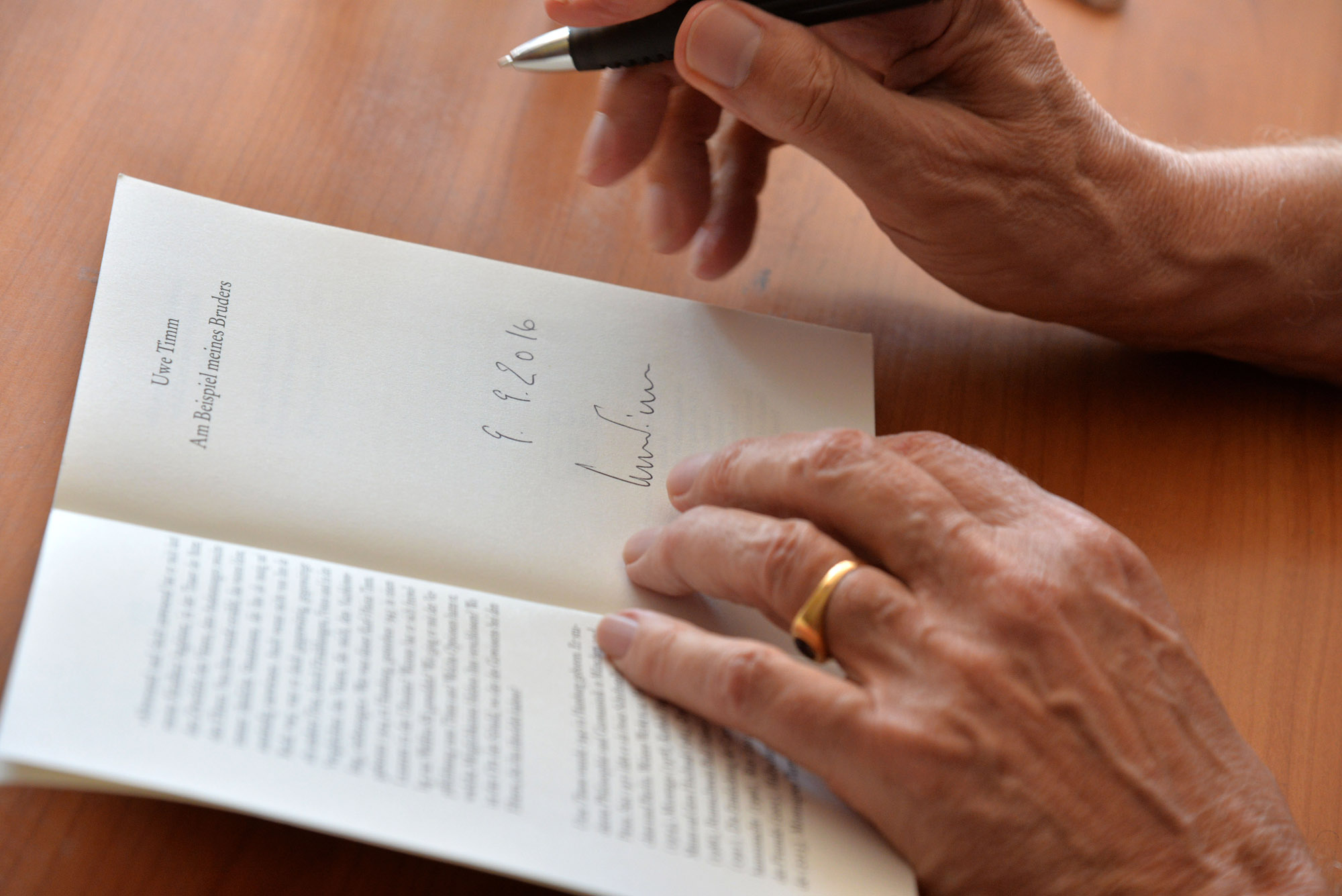 Literatur live - Uwe Timm am SMG Gerolstein