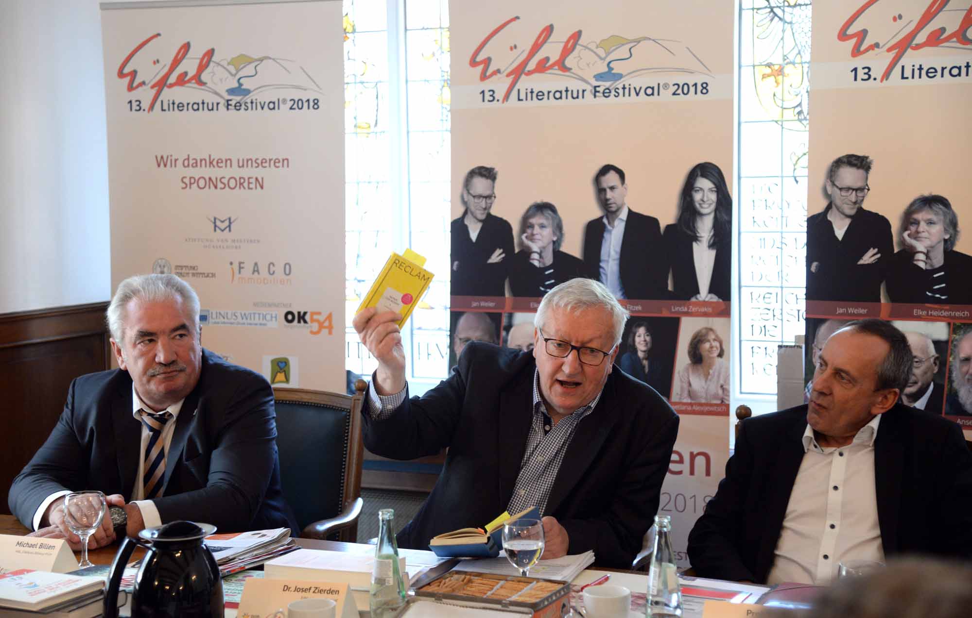 Pressekonferenz Eifel-Literatur-Festival 2018 am 6.11.2017 in Prüm