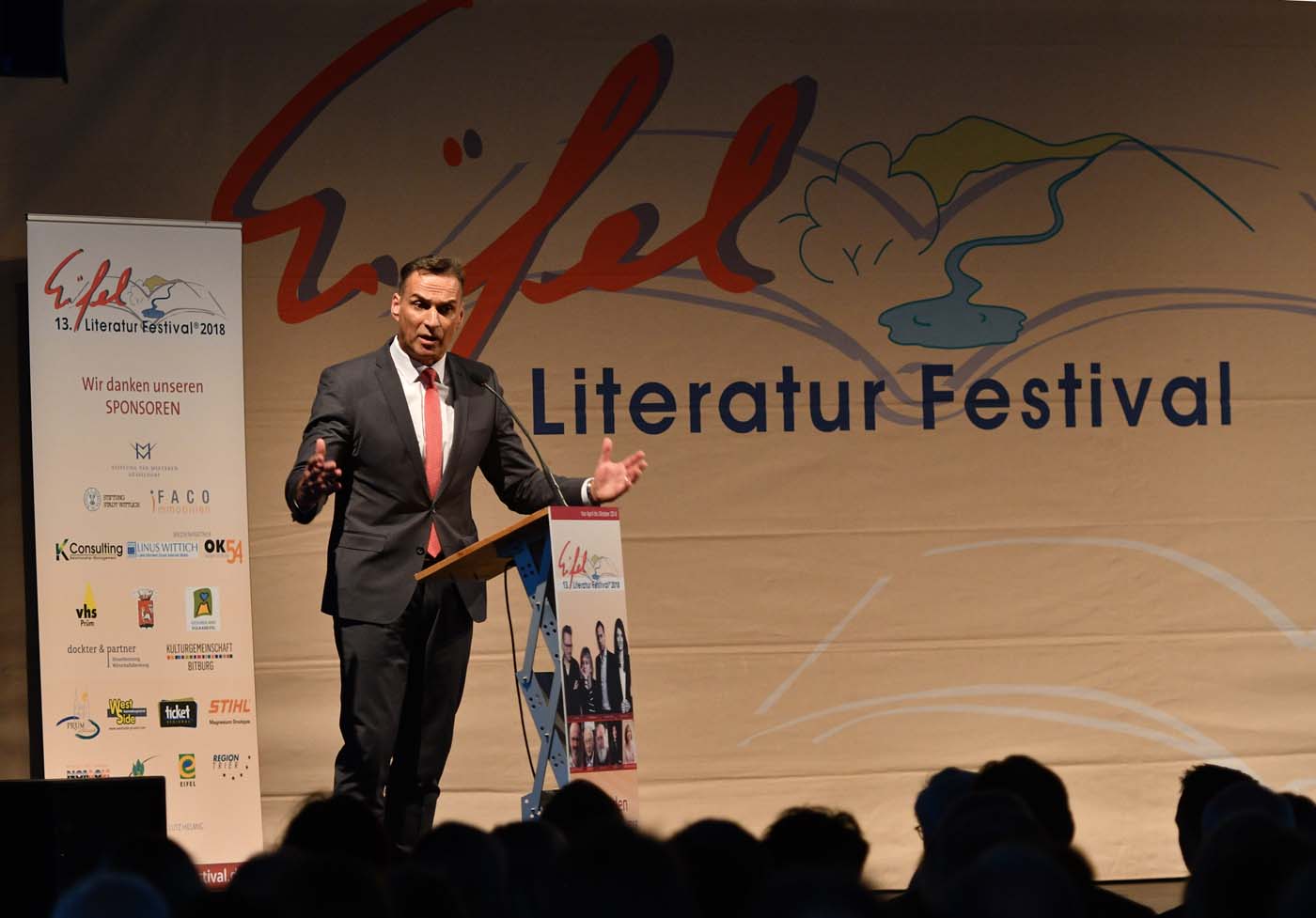 Sebastian Fitzek am 6. April 2018 in Wittlich