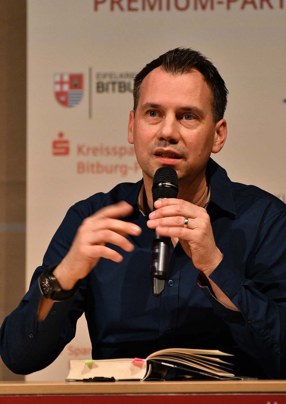 Sebastian Fitzek am 6. April 2018 in Wittlich