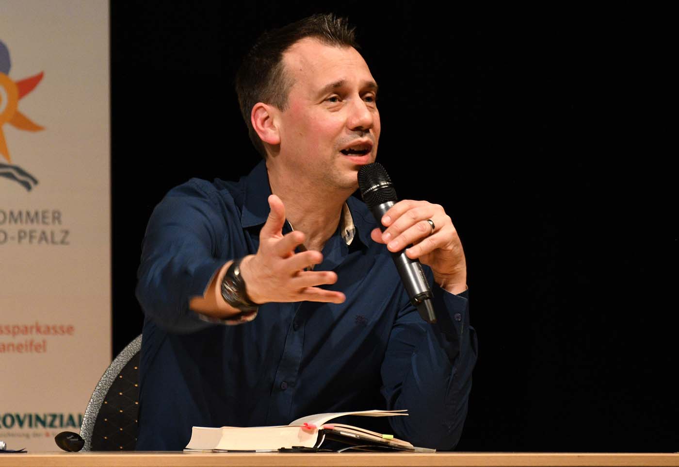 Sebastian Fitzek am 6. April 2018 in Wittlich