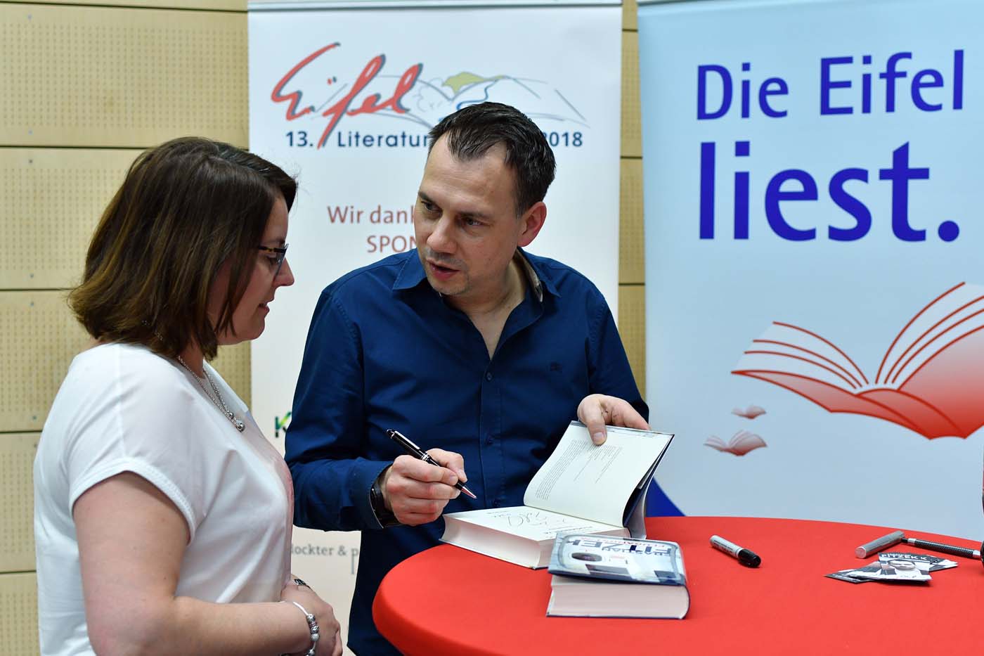 Sebastian Fitzek am 6. April 2018 in Wittlich
