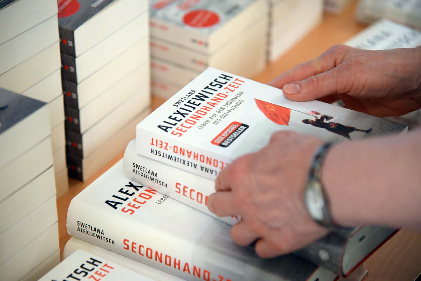 Swetlana Alexijewitsch am 20. April 2018 in Bitburg