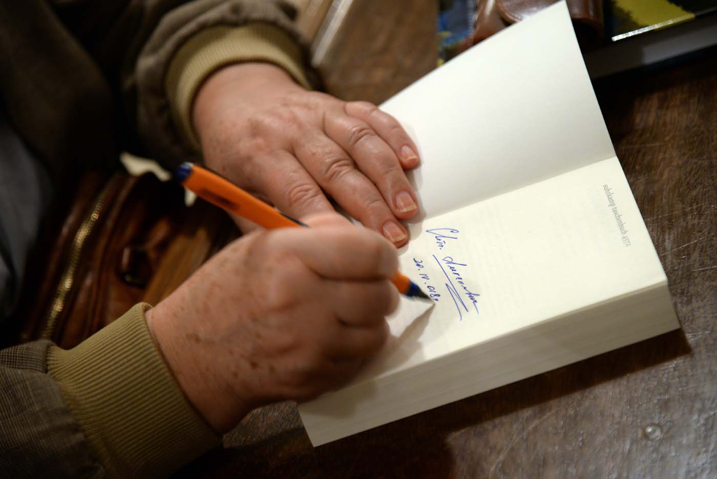 Swetlana Alexijewitsch am 20. April 2018 in Bitburg