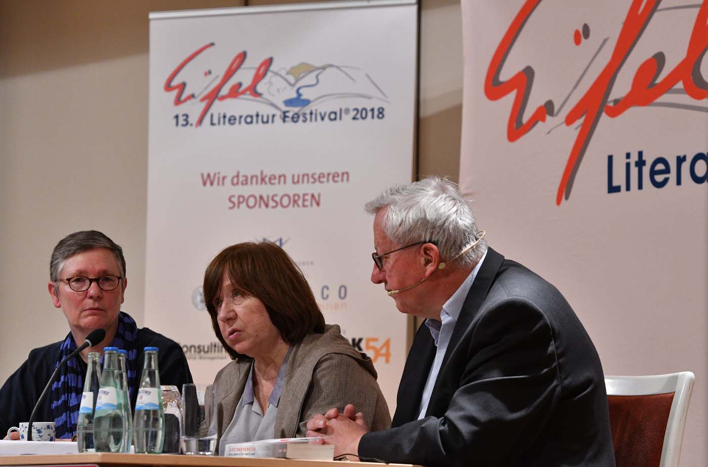 Swetlana Alexijewitsch am 20. April 2018 in Bitburg