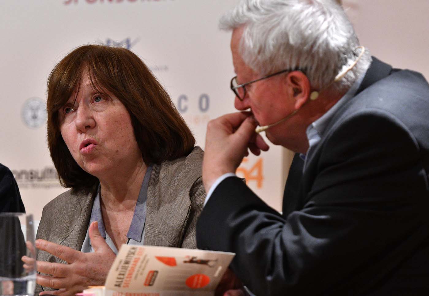 Swetlana Alexijewitsch am 20. April 2018 in Bitburg