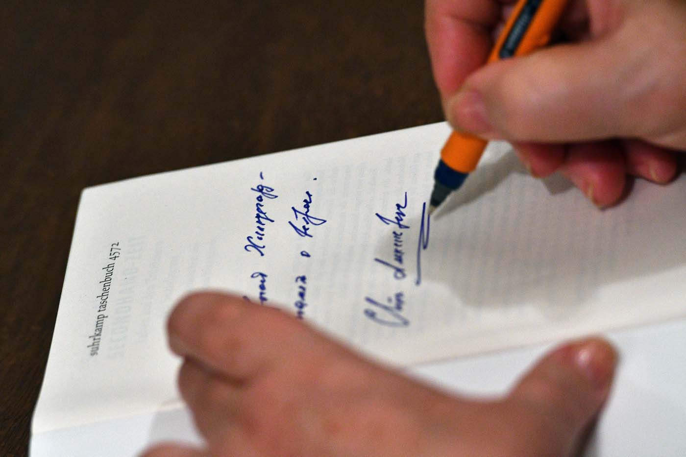 Swetlana Alexijewitsch am 20. April 2018 in Bitburg