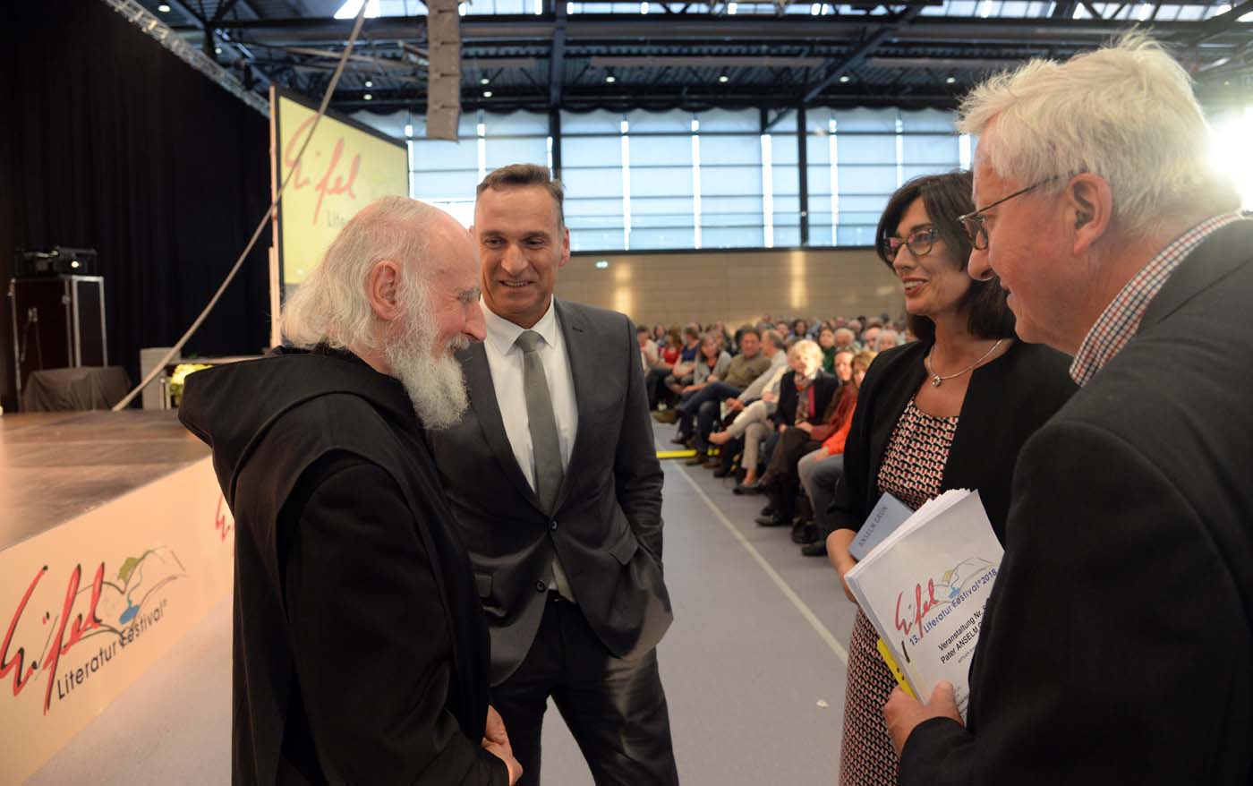 Pater Anselm Grün am 3. Mai 2018 in Wittlich