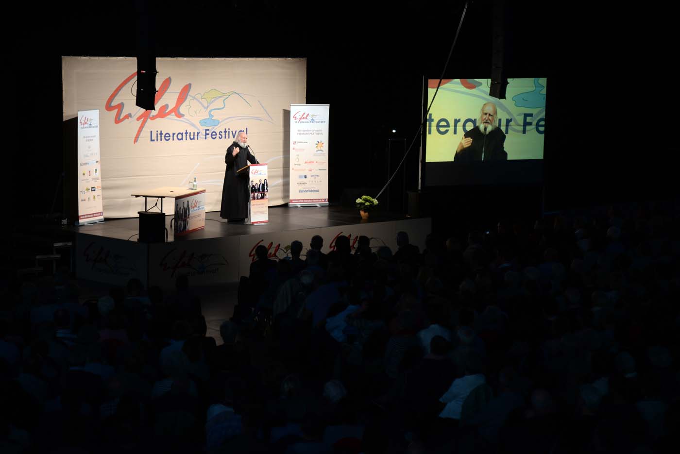 Pater Anselm Grün am 3. Mai 2018 in Wittlich