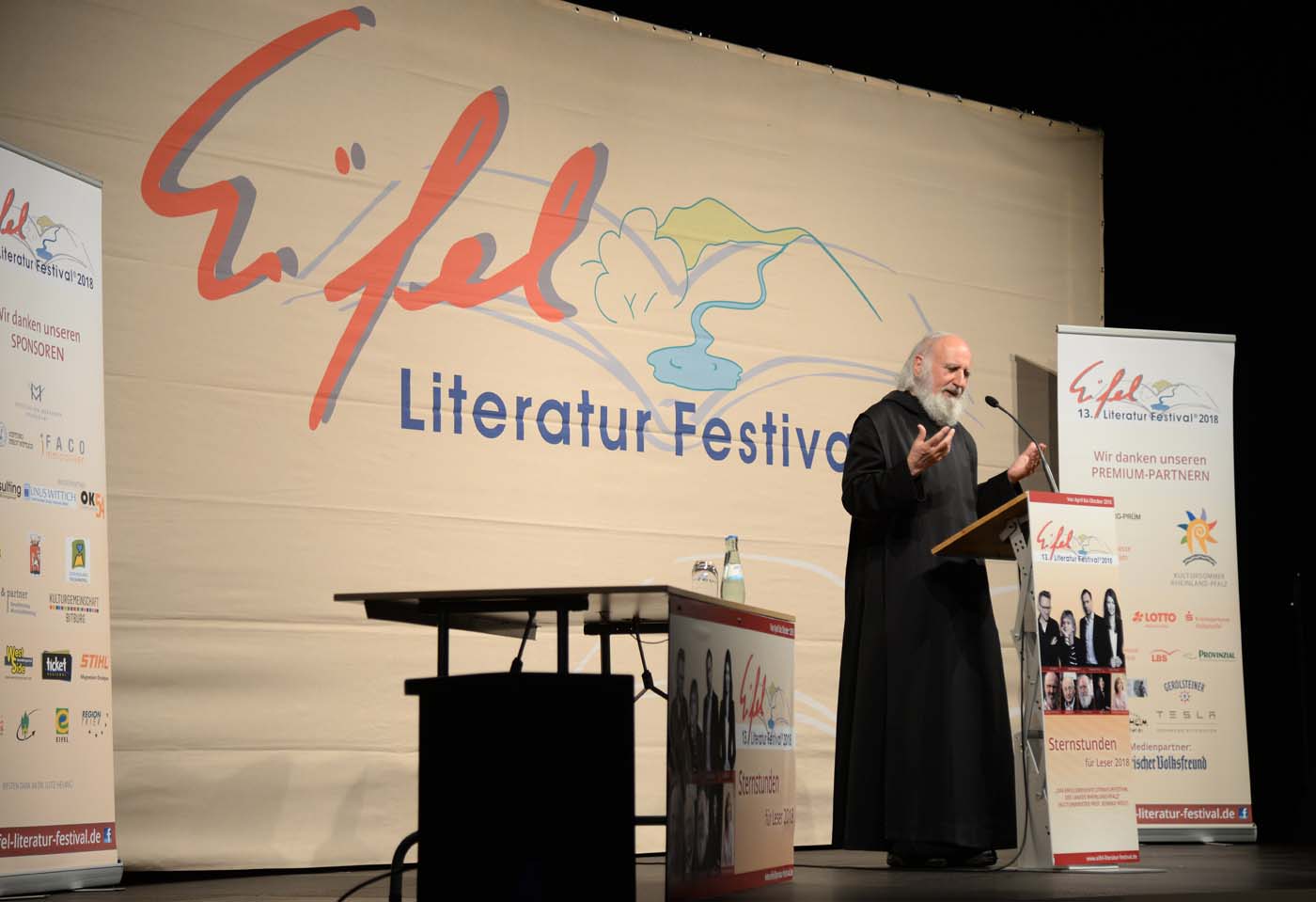 Pater Anselm Grün am 3. Mai 2018 in Wittlich