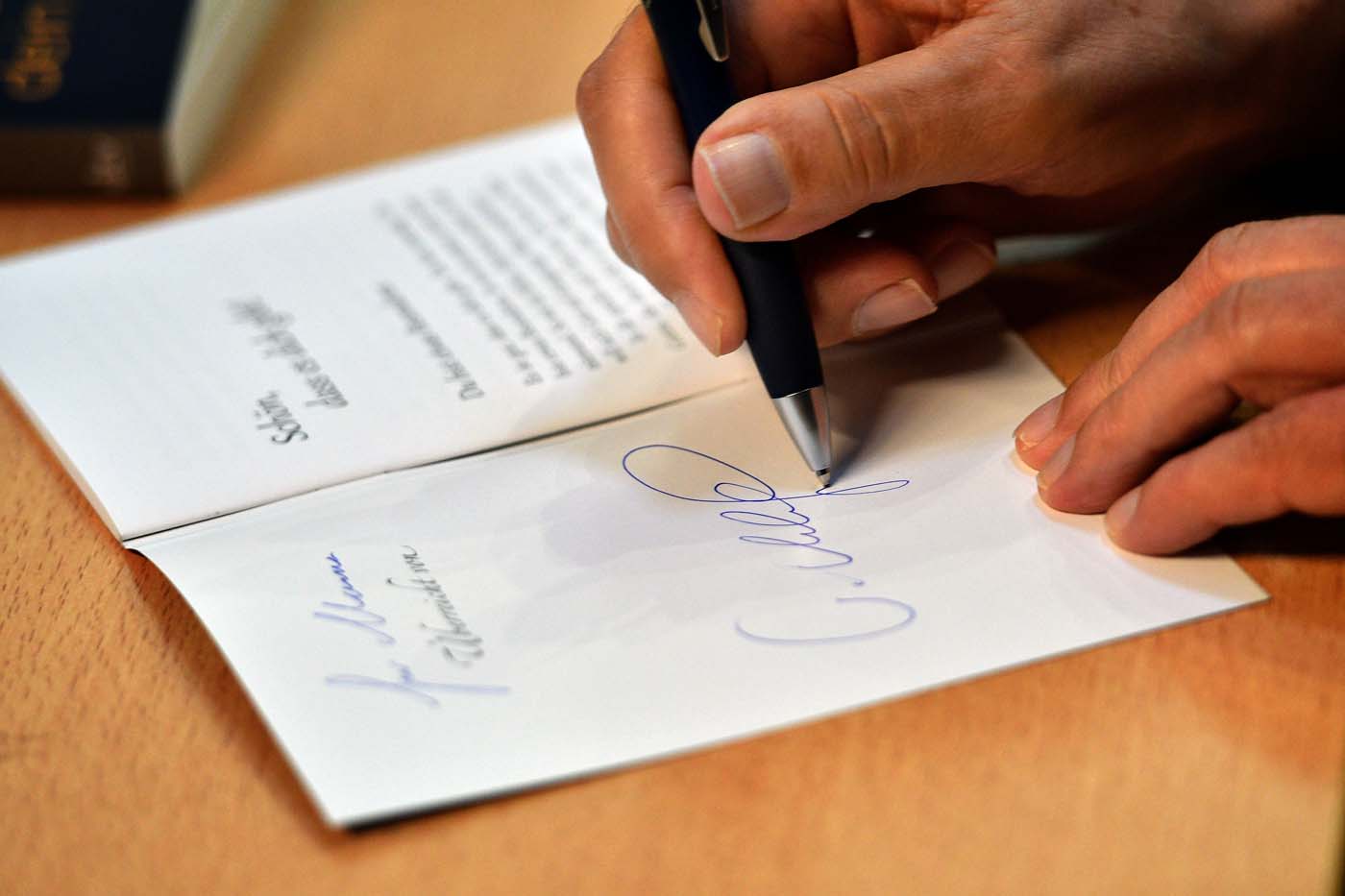 Pater Anselm Grün am 3. Mai 2018 in Wittlich