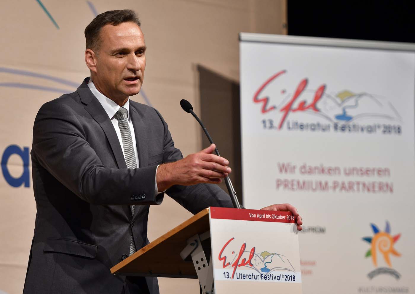 Pater Anselm Grün am 3. Mai 2018 in Wittlich