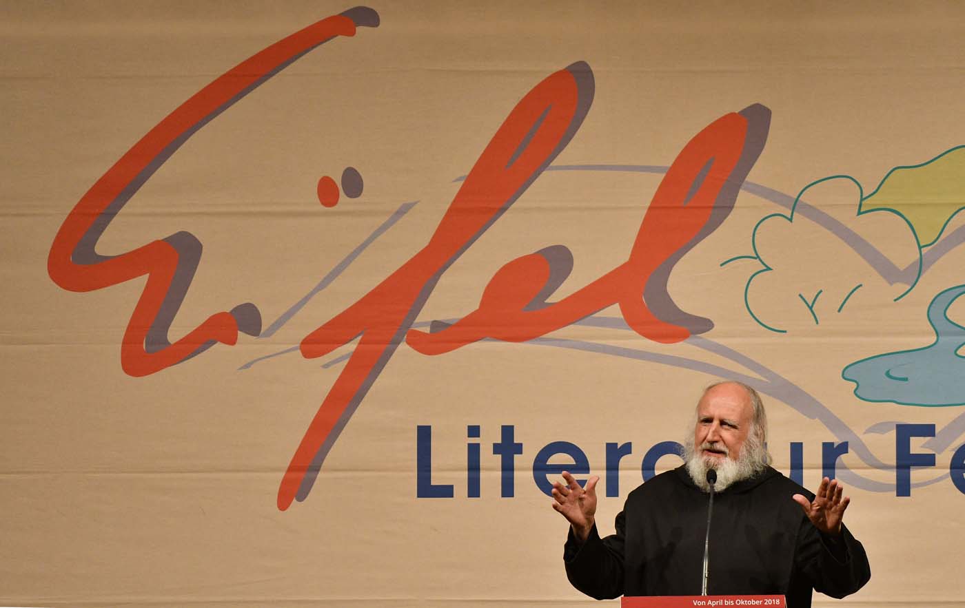 Pater Anselm Grün am 3. Mai 2018 in Wittlich