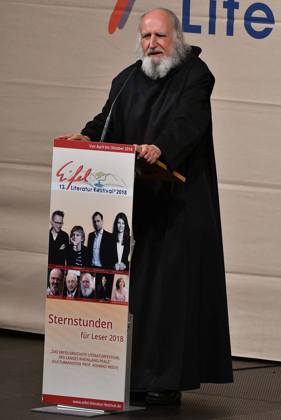 Pater Anselm Grün am 3. Mai 2018 in Wittlich