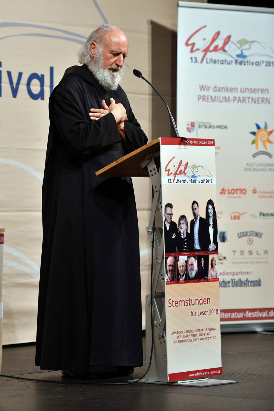 Pater Anselm Grün am 3. Mai 2018 in Wittlich