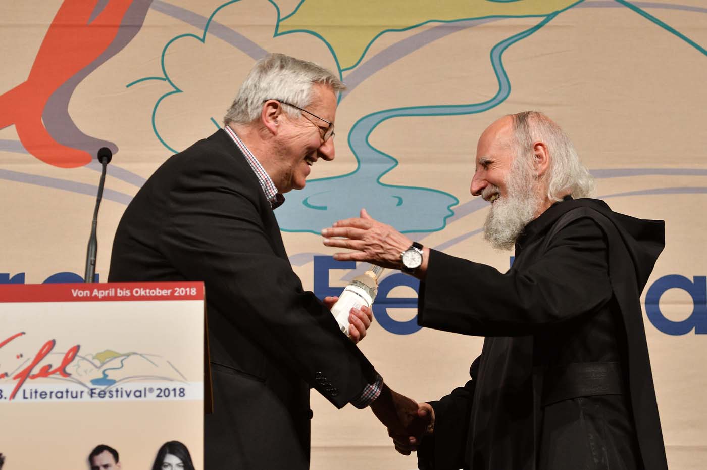 Pater Anselm Grün am 3. Mai 2018 in Wittlich