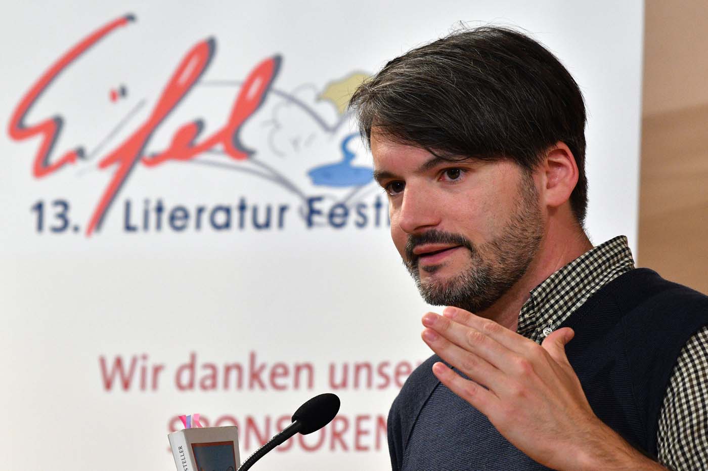 Saša Stanišić am 25. Mai 2018 in Wittlich