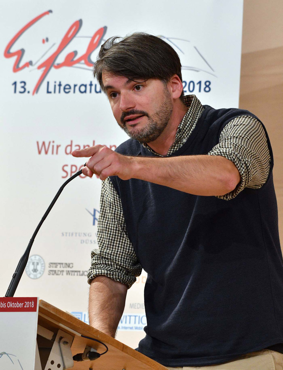 Saša Stanišić am 25. Mai 2018 in Wittlich