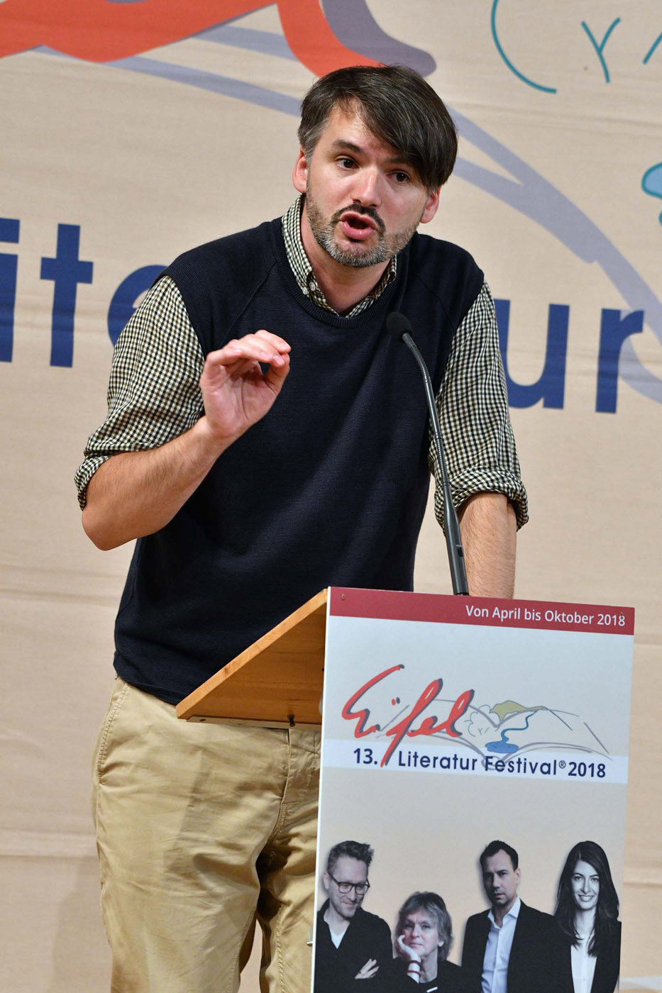 Saša Stanišić am 25. Mai 2018 in Wittlich