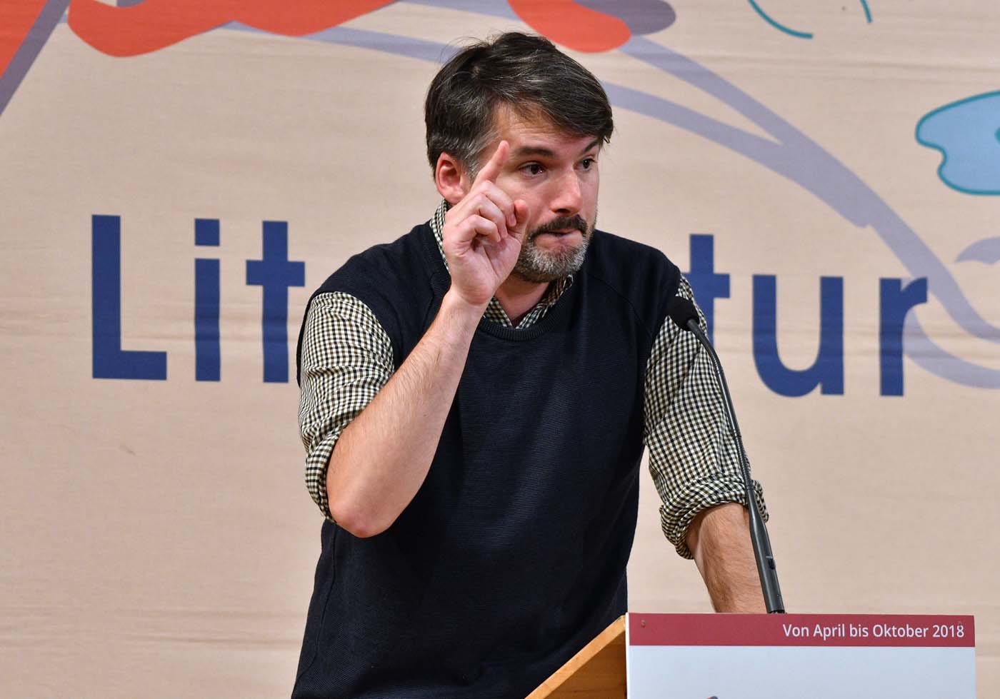 Saša Stanišić am 25. Mai 2018 in Wittlich