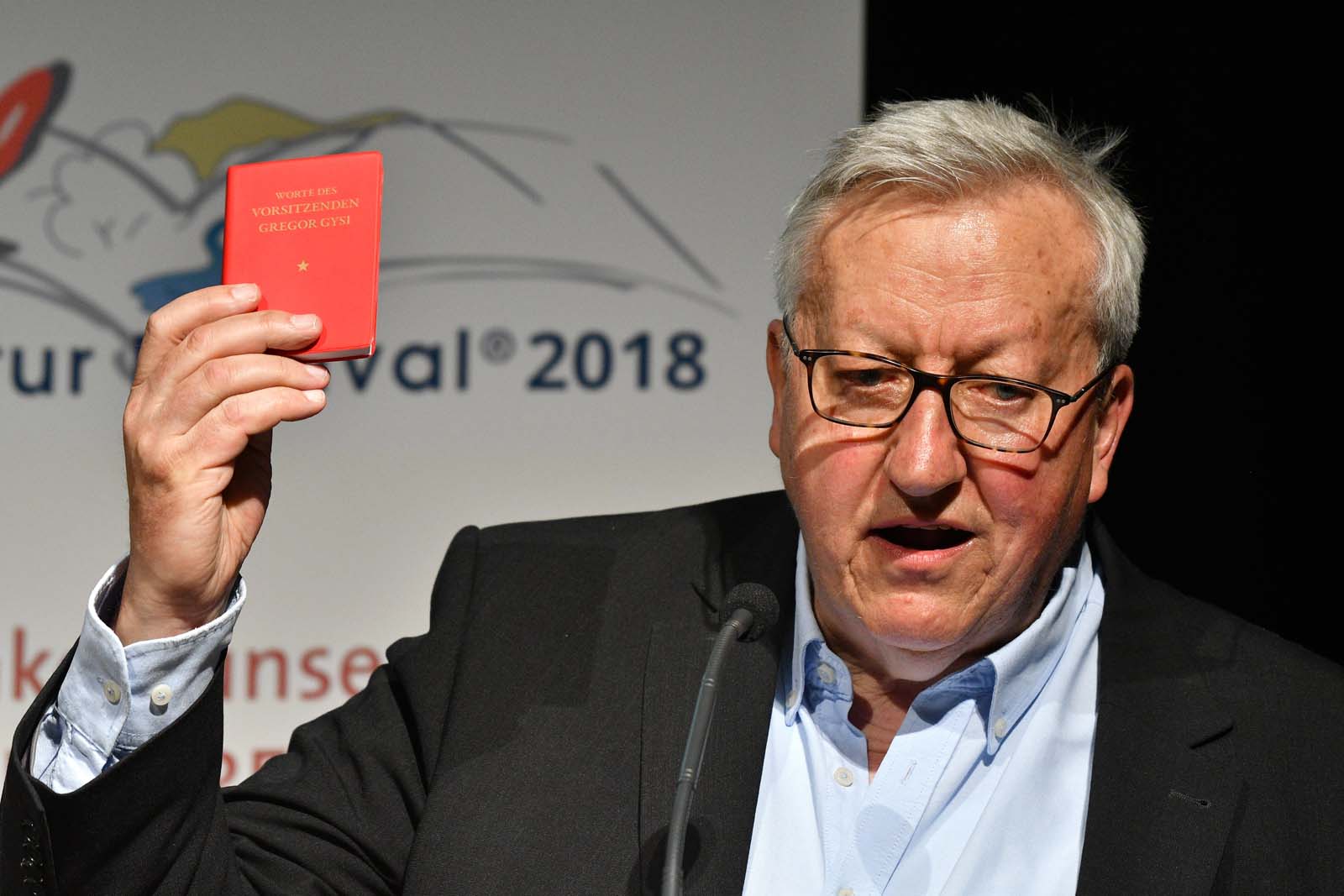 Gregor Gysi am 22. Juni 2018 in Bitburg