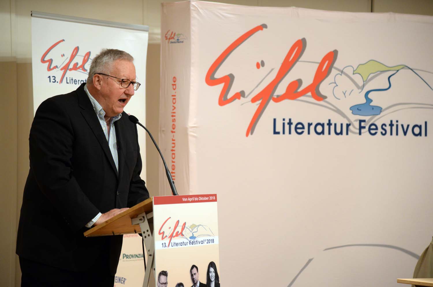 Raoul Schrott am 14. September 2018 in Bitburg