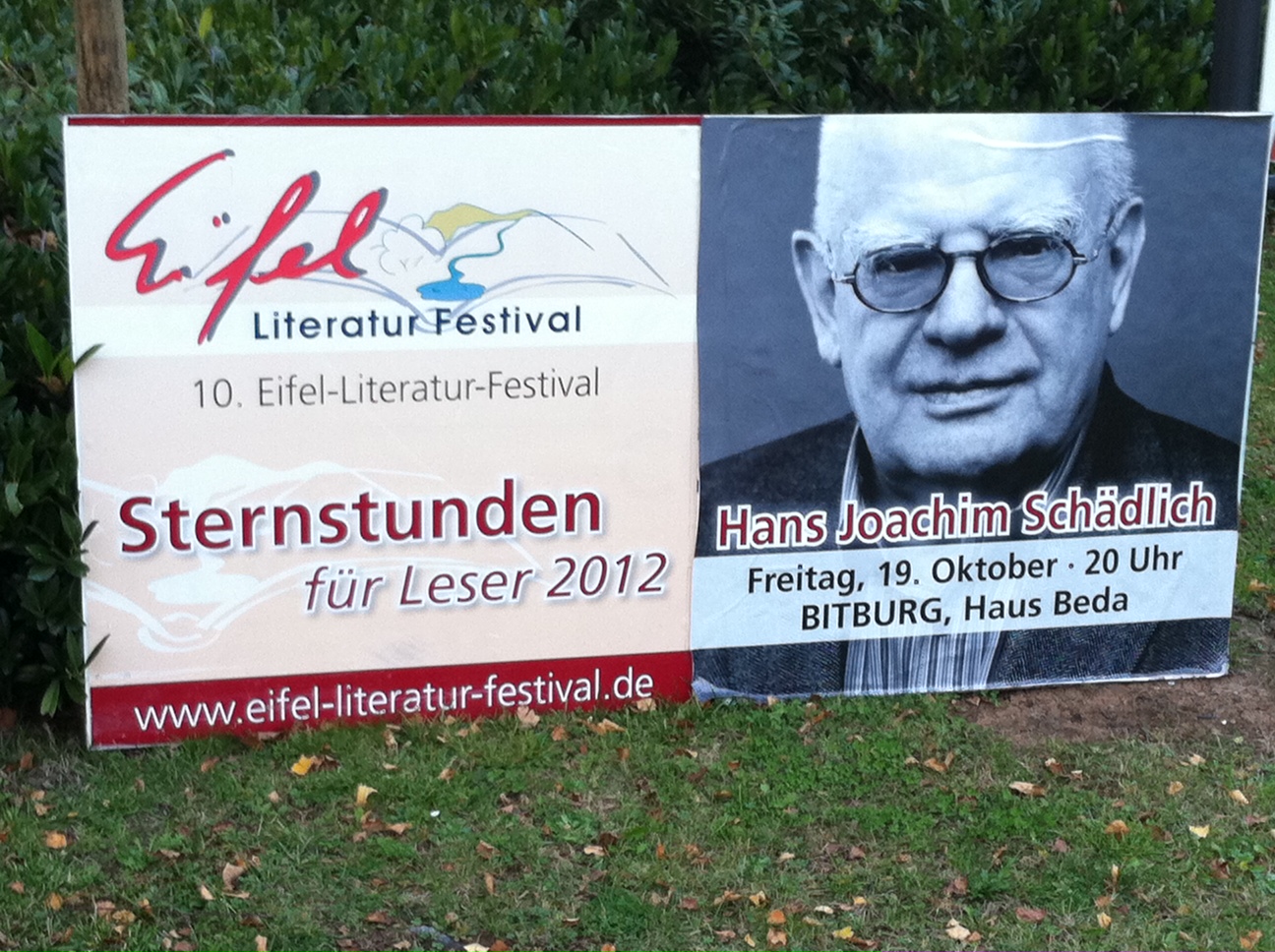 Hans Joachim Schädlich am 19. Oktober in Bitburg