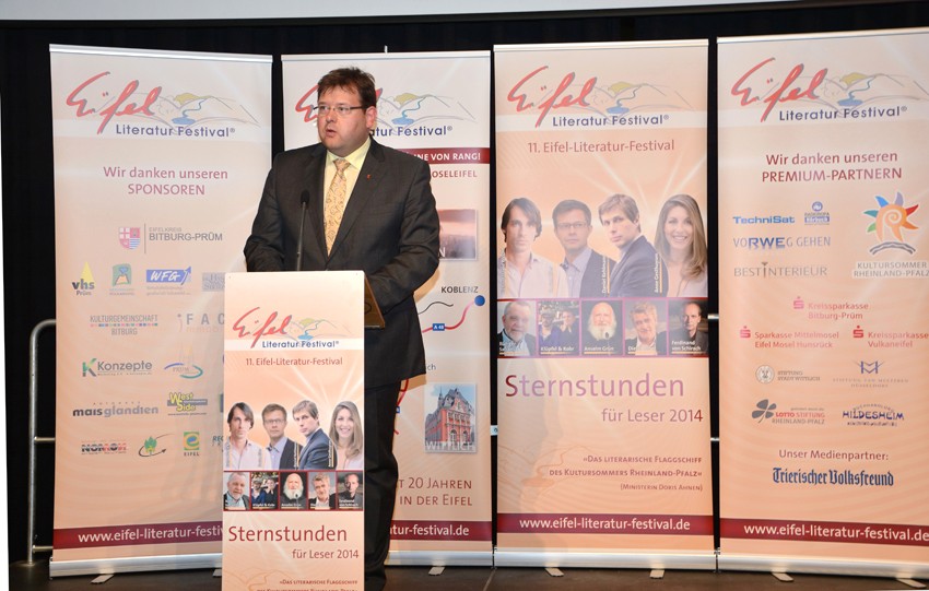 Richard David Precht am 9. Mai 2014 in Bitburg