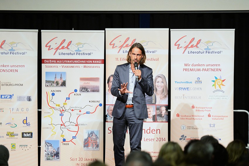 Richard David Precht am 9. Mai 2014 in Bitburg