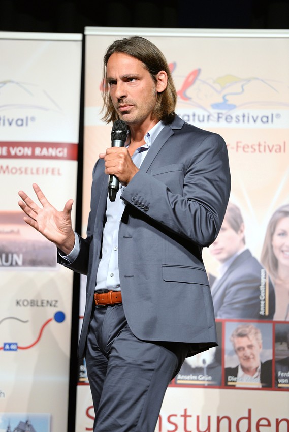 Richard David Precht am 9. Mai 2014 in Bitburg