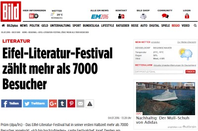Eifel-Literatur-Festival zählt mehr als 7000 Besucher
